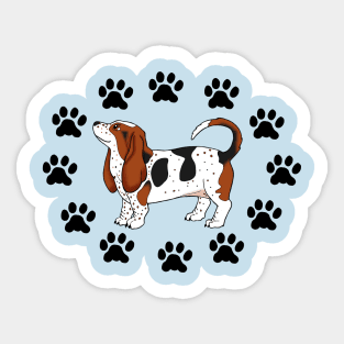 Basset Hound Sticker